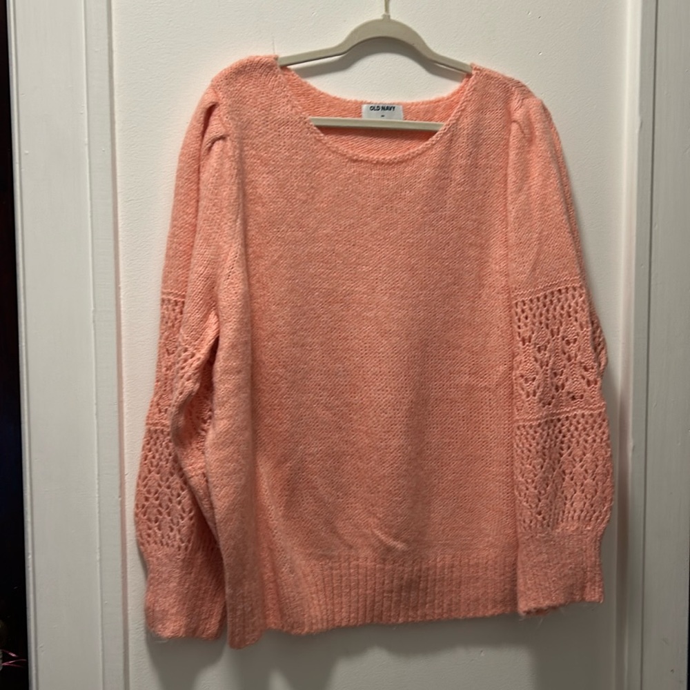 NWT Old Navy Women’s Peach Sweater Size 3X Super Soft and Lightweight